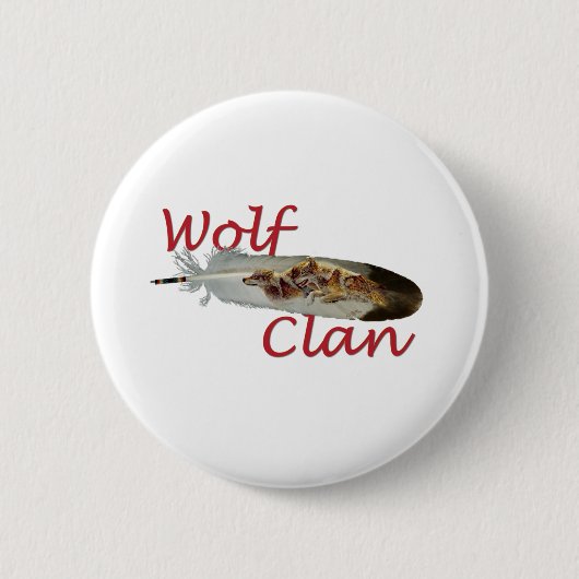 Badge Rond 5 Cm Clan de loup (Devant)