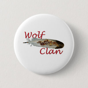 Badge Rond 5 Cm Clan de loup