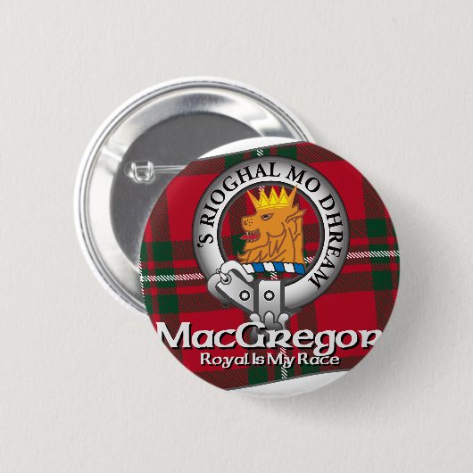 Badge Rond 5 Cm Clan de MacGregor (Devant & derrière)
