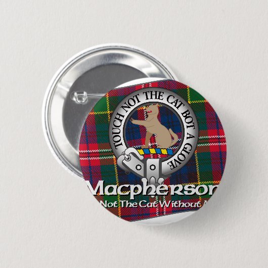 Badge Rond 5 Cm Clan de Macpherson (Devant & derrière)