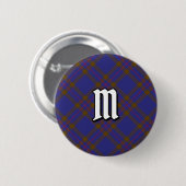 Badge Rond 5 Cm Clan Elliot Bouton Tartan moderne (Devant & derrière)