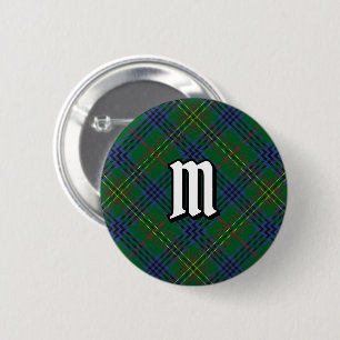 Badge Rond 5 Cm Clan Kennedy Tartan Button