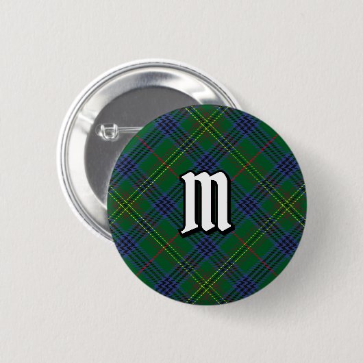 Badge Rond 5 Cm Clan Kennedy Tartan Button (Devant & derrière)
