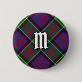 Badge Rond 5 Cm Clan MacDonald de Clanranald Tartan Button (Devant)