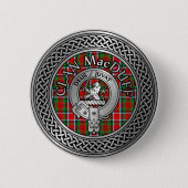 Badge Rond 5 Cm Clan MacDuff Crest & Tartan Knot (Devant)