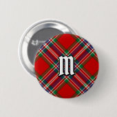 Badge Rond 5 Cm Clan MacFarlane Red Tartan (Devant & derrière)