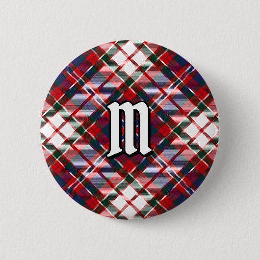 Badge Rond 5 Cm Clan MacFarlane robe Tartan (Devant)