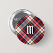 Badge Rond 5 Cm Clan MacFarlane robe Tartan (Devant & derrière)