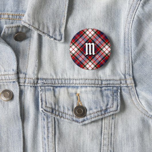 Badge Rond 5 Cm Clan MacFarlane robe Tartan (En situation)