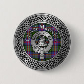 Badge Rond 5 Cm Clan MacNeil Crest & Tartan Knot (Devant)