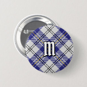 Badge Rond 5 Cm Clan MacPherson Bouton tatan robe bleu