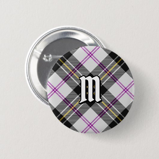 Badge Rond 5 Cm Clan MacPherson robe tatan bouton (Devant & derrière)