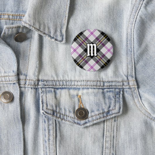 Badge Rond 5 Cm Clan MacPherson robe tatan bouton (En situation)