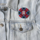 Badge Rond 5 Cm Clan MacTavish Tartan (En situation)