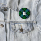 Badge Rond 5 Cm Clan Morrison Chasse Tartan Bouton (En situation)