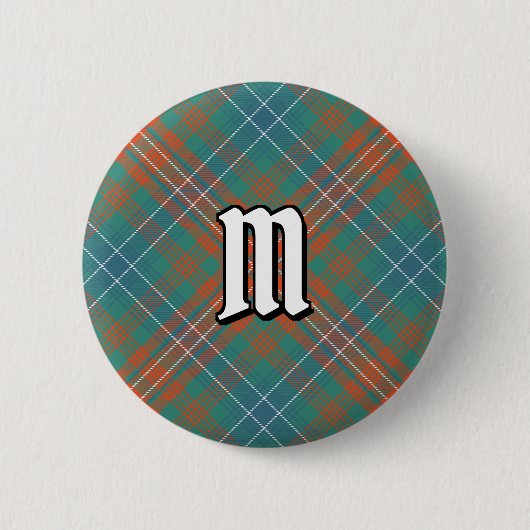 Badge Rond 5 Cm Clan Wilson Ancienne Tartan (Devant)