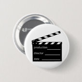 Badge Rond 5 Cm Clapet de film (Devant & derrière)