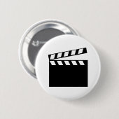 Badge Rond 5 Cm Clappeur de films (Devant & derrière)