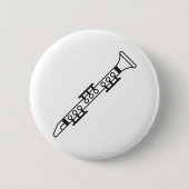 Badge Rond 5 Cm Clarinet (Devant)