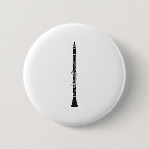 Badge Rond 5 Cm Clarinet