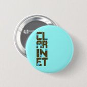 Badge Rond 5 Cm Clarinet asymétrique (Devant & derrière)