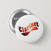 Badge Rond 5 Cm Clarinet ondulé (Devant & derrière)