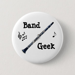 Badge Rond 5 Cm Clarinette