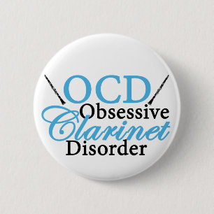 Badge Rond 5 Cm Clarinette mignonne