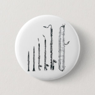Badge Rond 5 Cm clarinettes