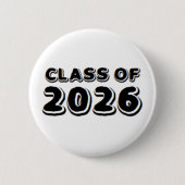 Badge Rond 5 Cm class of 2026 (Devant)