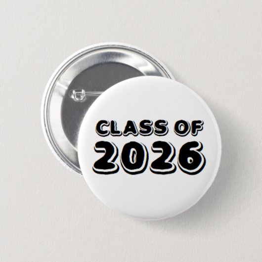Badge Rond 5 Cm class of 2026 (Devant & derrière)