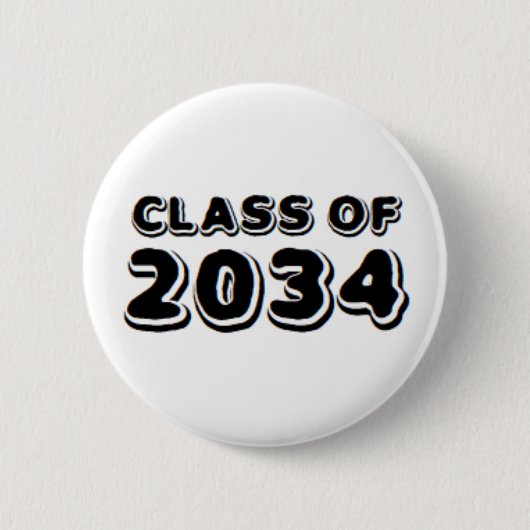Badge Rond 5 Cm class of 2034 (Devant)