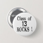 Badge Rond 5 Cm Classe de '13 roches ! Bouton (Devant & derrière)