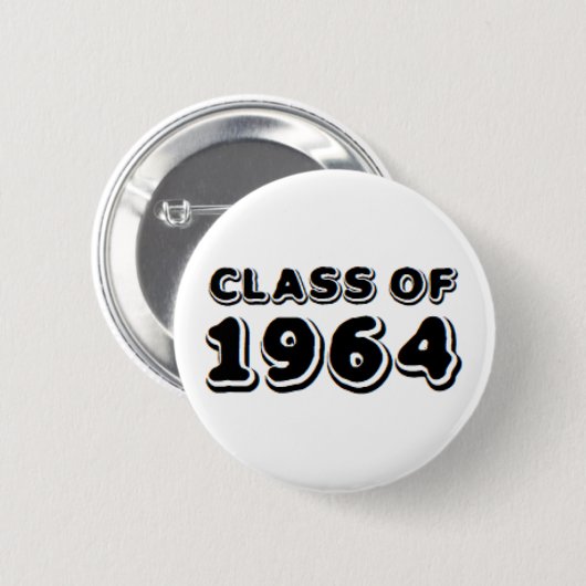 Badge Rond 5 Cm classe de 1964 (Devant & derrière)