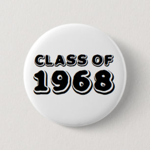 Badge Rond 5 Cm classe de 1968