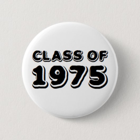 Badge Rond 5 Cm classe de 1975 (Devant)