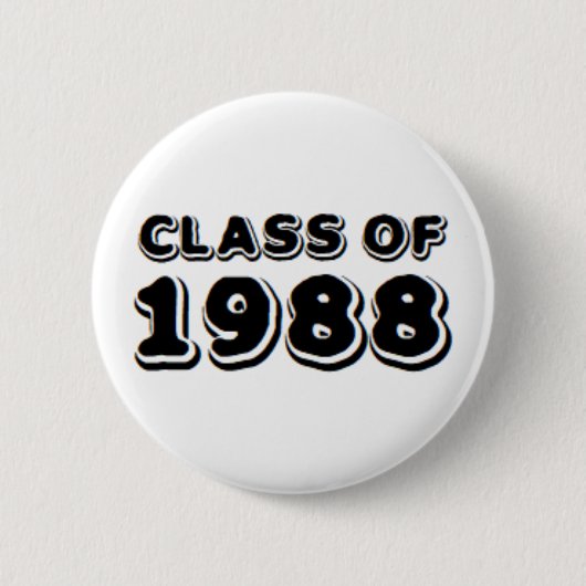 Badge Rond 5 Cm classe de 1988 (Devant)
