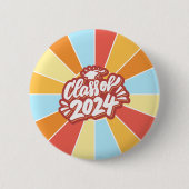 Badge Rond 5 Cm Classe de 2024 Célébration des diplômes (Devant)