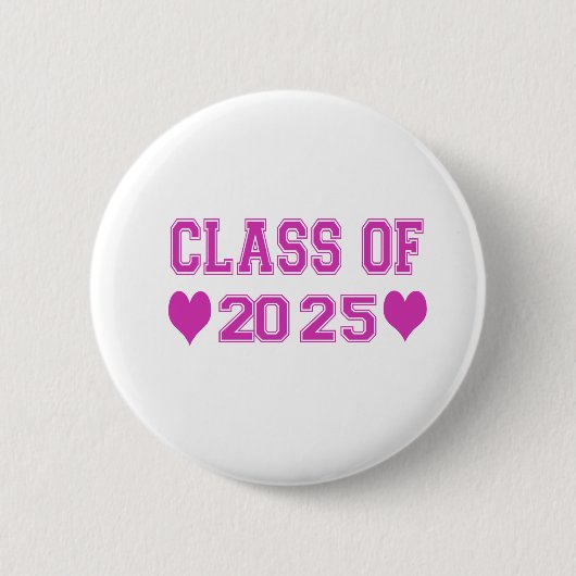 Badge Rond 5 Cm Classe De 2025 (Devant)
