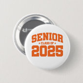 Badge Rond 5 Cm Classe de 2025 Lycée Graduation Senior 2025 (Devant & derrière)