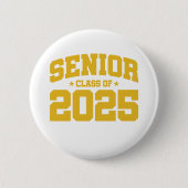 Badge Rond 5 Cm Classe de 2025 Lycée Graduation Senior 2025 (Devant)