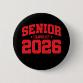 Badge Rond 5 Cm Classe de 2026 Lycée Graduation Senior 2026 (Devant)