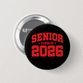 Badge Rond 5 Cm Classe de 2026 Lycée Graduation Senior 2026 (Devant & derrière)