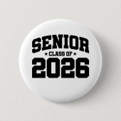 Badge Rond 5 Cm Classe de 2026 Lycée Graduation Senior 2026 (Devant)