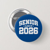 Badge Rond 5 Cm Classe de 2026 Lycée Graduation Senior 2026 (Devant & derrière)
