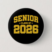 Badge Rond 5 Cm Classe de 2026 Lycée Graduation Senior 2026 (Devant)