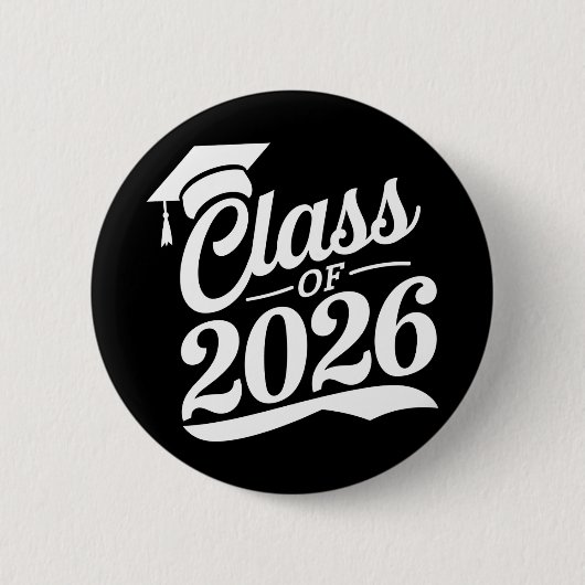 Badge Rond 5 Cm Classe De Diplômés De 2026 Fier (Devant)