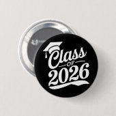 Badge Rond 5 Cm Classe De Diplômés De 2026 Fier (Devant & derrière)