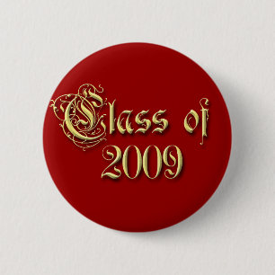 Badge Rond 5 Cm Classe de fin d'études de fond de couleur quelconq