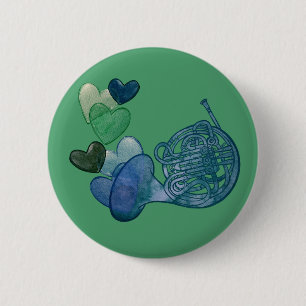 Badge Rond 5 Cm Classe de musique de groupe de cor d'harmonie